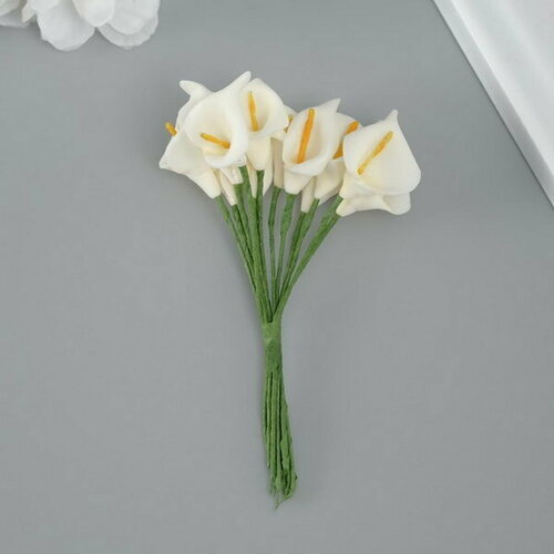 Декоративный цветок для творчества Калла айвори 144 шт 1253₽