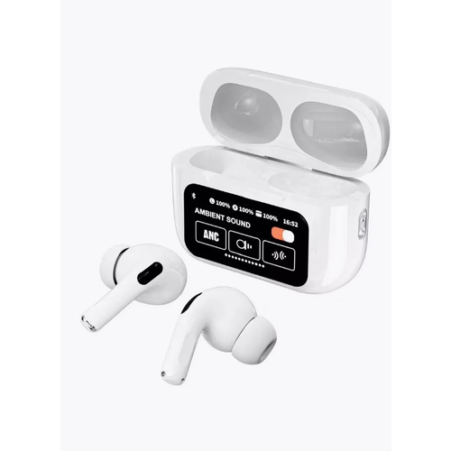 Беспроводные Bluetooth наушники A Pods Pro 2 с дисплеем PREMIUMс микрофоном и сенсорным управлениемдля iPhone и AndroidБелый 2342₽
