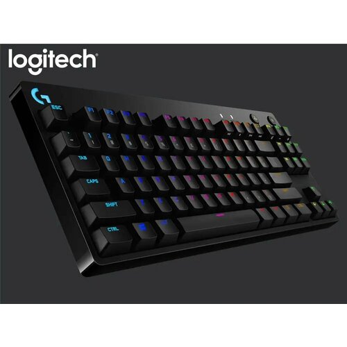 Logitech G Pro X механическая клавиатура 87 клавиш Черный Синий переключатель 12105₽