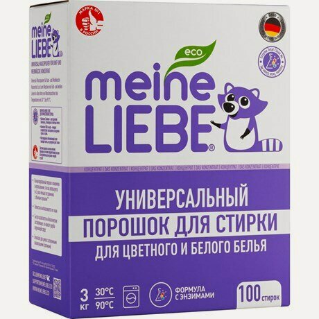 Изображение товара Стиральный порошок Meine Liebe универсальный концентрат, 3кг