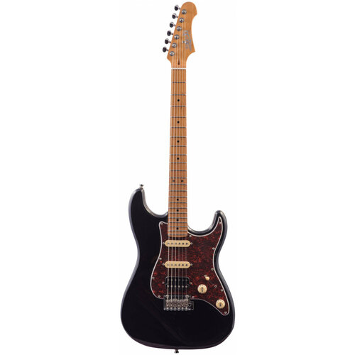 фото Jet js-400 bk электрогитара, stratocaster, корпус липа, 22 лада, hss, tremolo, цвет bk