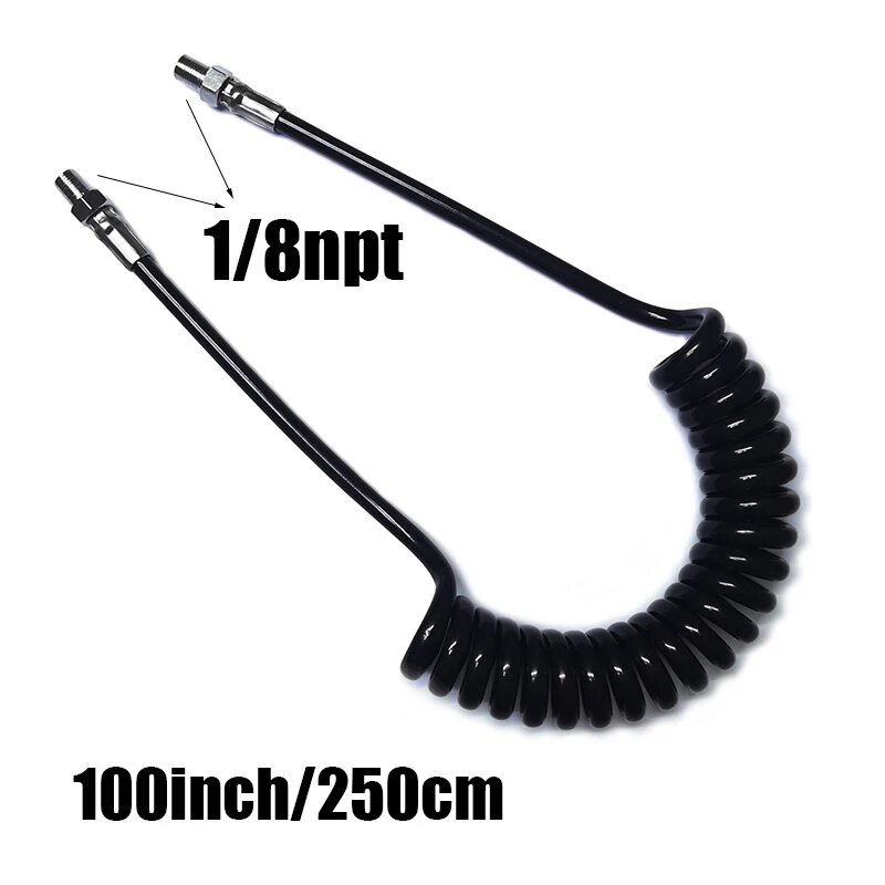 BAZUKA Спиральный пневматический шланг CO2 Nitro 18npt 3000psi Черный