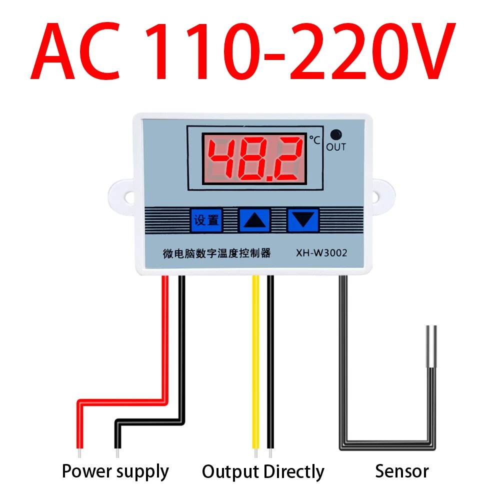 GOOGZON регулятор температуры W3002, AC 110-220V