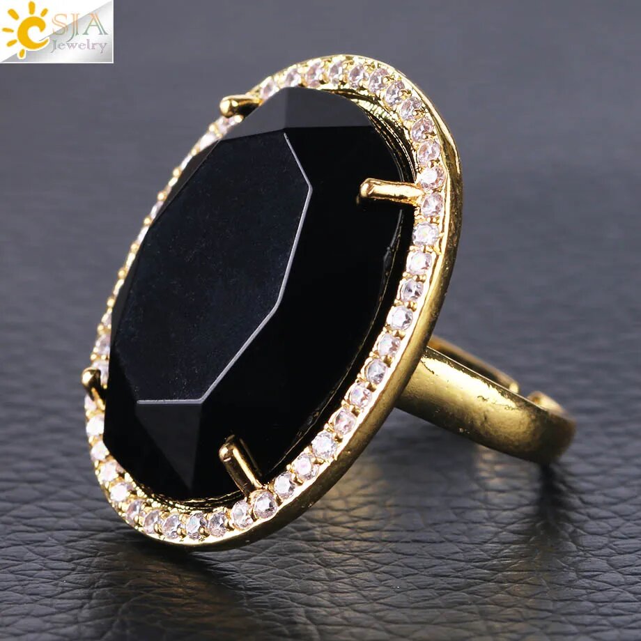 Кольцо CSJA Jewelry, черный