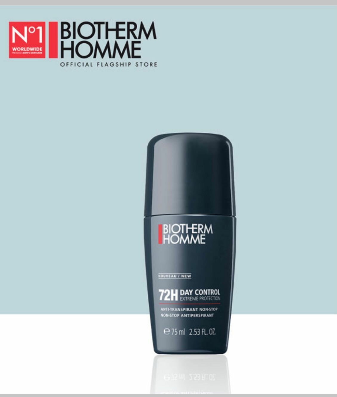 "Biotherm Homme Day Control" роликовый антиперспирант для мужчин, 72 ч, 75мл. Франция
