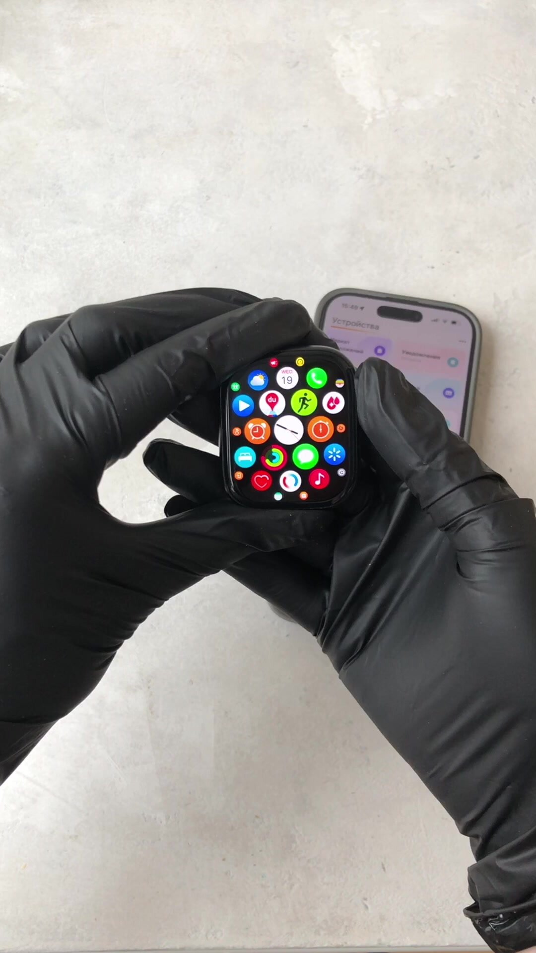 Cмарт часы Watch X10 / Умные часы 10 серия iOS Android Звонки Уведомления, золотистые — фото 1