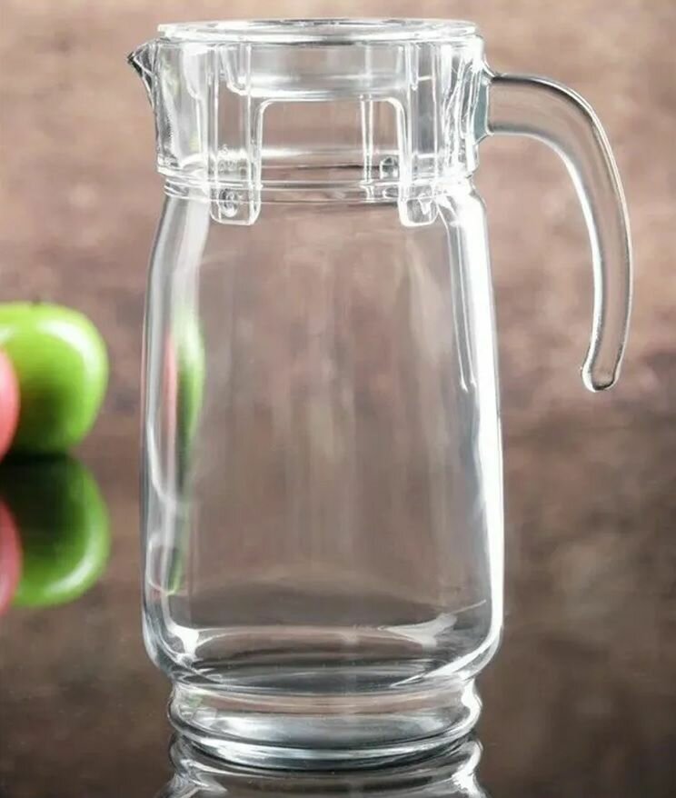 Кувшин Pasabahce Aguatic, стекло, пластик, 1650 мл, с крышкой — фото 1