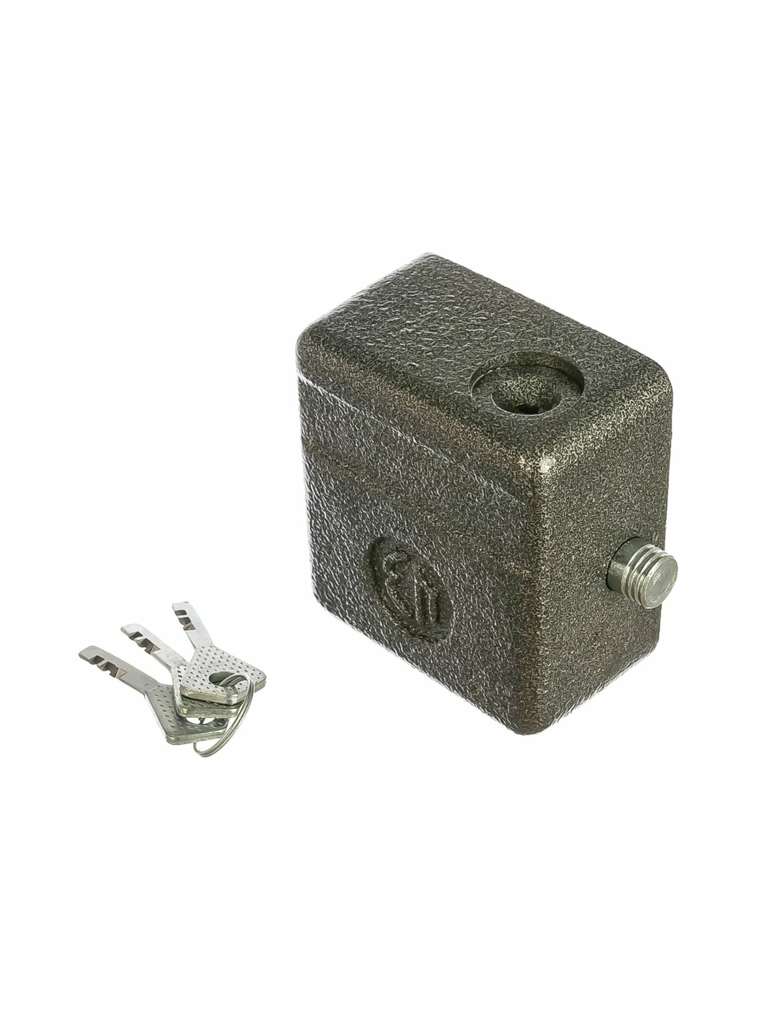 Замок навесной ВС2-10 ЧАЗ, закрытый запорный штырь, ключи 3 шт