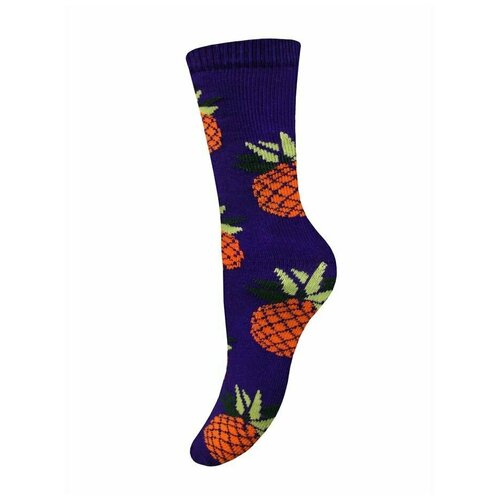 Носки Mademoiselle, размер Unica (35-40), фиолетовый носки высокие с принтом ананасы