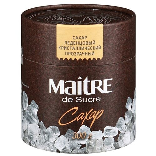 Сахар MAITRE DE SUCRE леденцовый прозрачный 300г