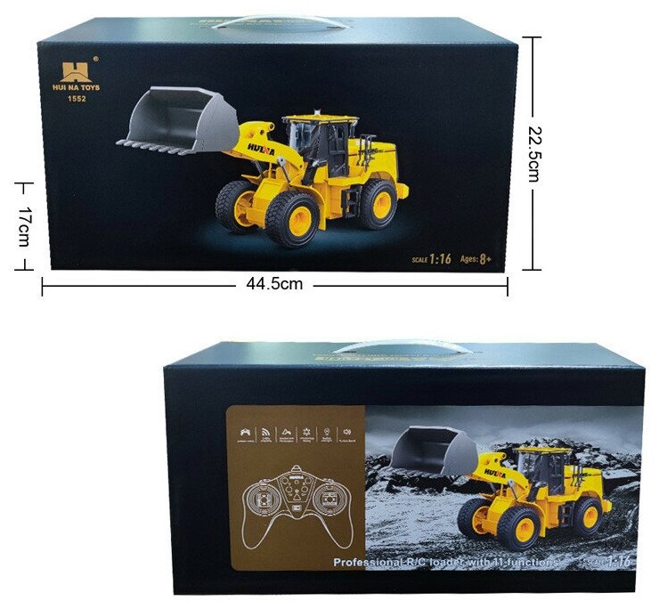 Радиоуправляемый погрузчик бульдозер HUI NA TOYS 1:16 24G - HN1552 (HN1552)