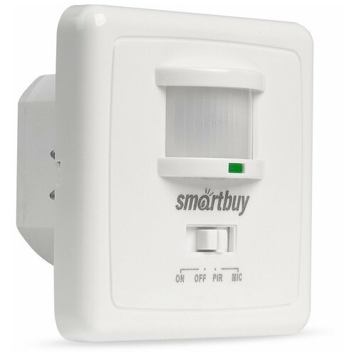 Инфракрасный датчик движения Smartbuy, встраиваемый, 500Вт,до9м IP20
