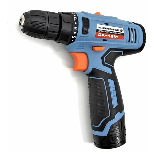 Аккумуляторная дрель-шуруповерт Электроприбор ДА-12М 12В 2Ач 250000₽