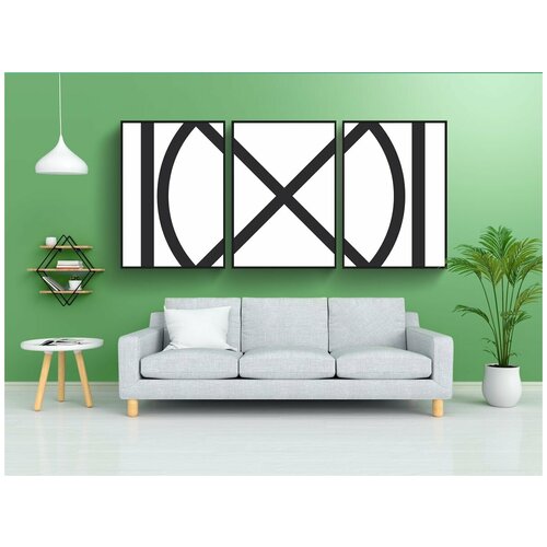 фото Набор модулных постеров для интерьера "символ сушки, сушить в барабане, не сушить одежду" 60x90 см. в тубусе, без рамки lotsprints