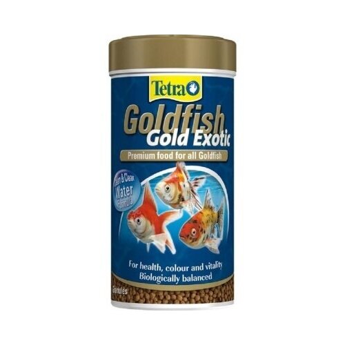 Корм для селекционных и обычных золотых рыбок Tetra Goldfish Gold Exotic 250 мл, гранулы, премиальный
