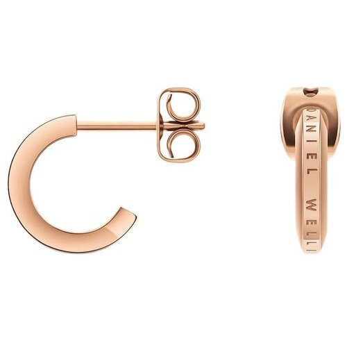 Стальные серьги полукольца Daniel Wellington Elan-Earrings-RG