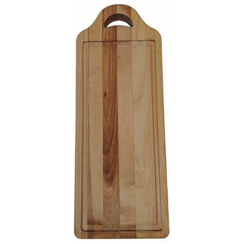 Доска разделочная GUTER BAUM 382002 34х13х2 см, массив берёзы, покрыта маслом, прямоугольная с желобком и ручкой