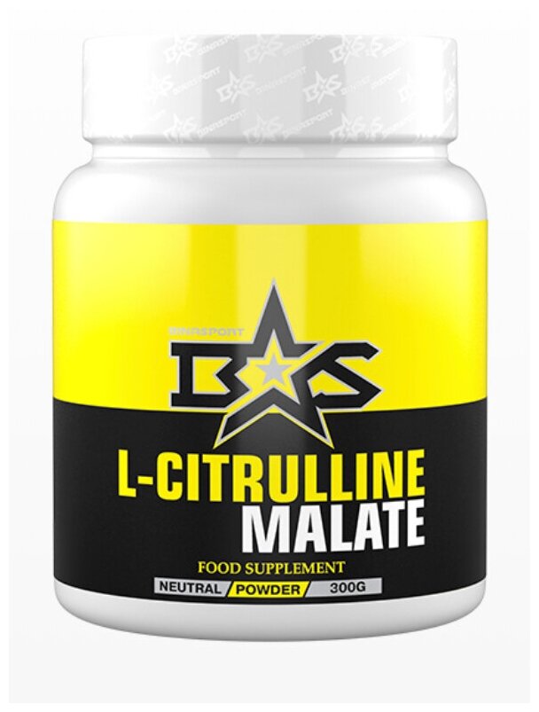 Л-Цитруллин малат 2:1 Binasport "L-Citrulline Malate" 300 г с натуральным вкусом