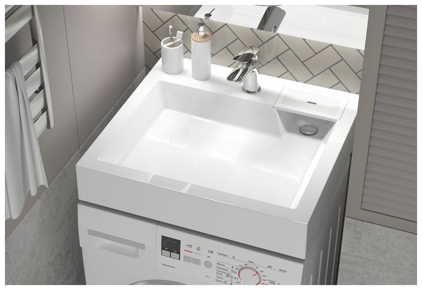 Стиральная машина Indesit IWSC 6105 (CIS) с раковиной Энигма 55 - фотография № 3