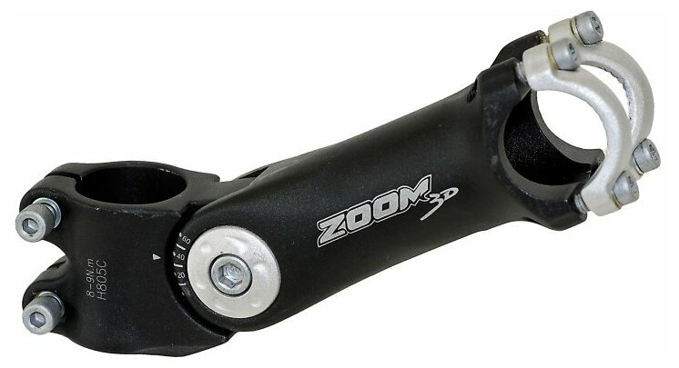 Вынос велосипедный ZOOM, внешний, регулируемый, (0-60`), 1-1 1/8", 125/90 мм, руль 25.4 мм, 5-404164