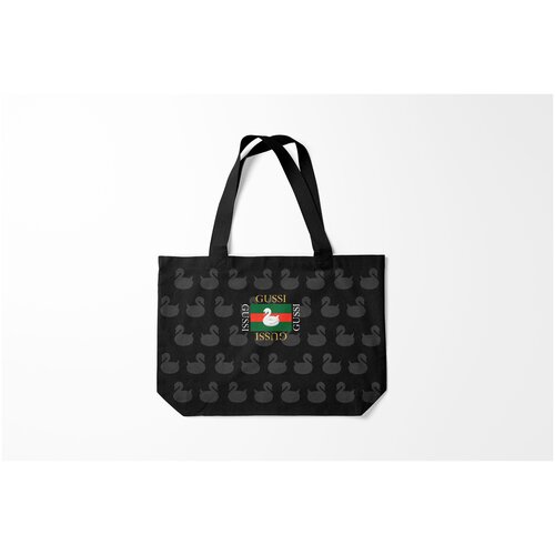 фото Сумка-шоппер / 46х35 см / популярные иллюстрации / модные gussi burnettie