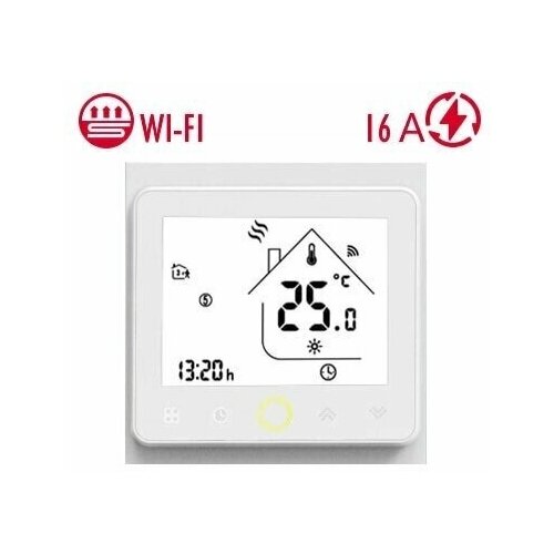 Терморегулятор InTherm PWT-002 Wi-Fi сенсорный + управление со смартфона (Moes)