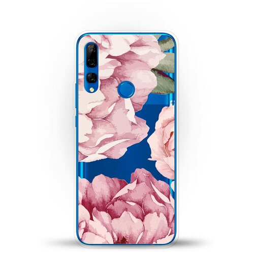 фото Силиконовый чехол пионы на huawei y9 prime (2019) andy & paul