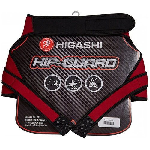 фото Защита неопреновая higashi hip-guard (black-red)