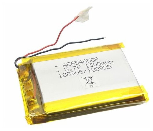 Аккумулятор 3.7V 1.3Ah Li-Po 654050