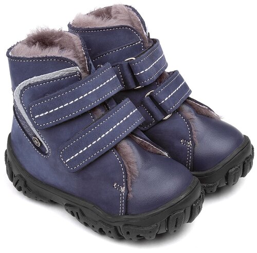 Ботинки Tapiboo, демисезон/зима, натуральная кожа, на липучках, размер 25, синий