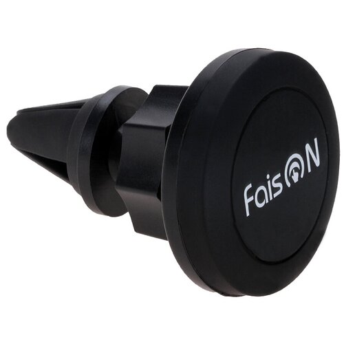 Автомобильный держатель для телефона магнитный FaisON, FH-18B, для смартфона, пластик, воздуховод, магнит, цвет: чёрный держатель faison b01 черный