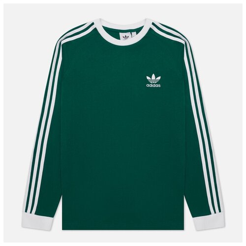 Мужской лонгслив adidas Originals Adicolor Classics 3-Stripes зелёный , Размер XS