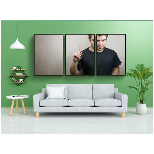 фото Набор модулных постеров для интерьера "палец, вверх, очаровательный" 60x90 см. в тубусе, без рамки lotsprints