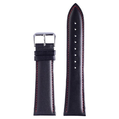 фото Gianni rodari ремешок для часов "bugert" 24 мм, натуральная кожа, l=20 см, черный
