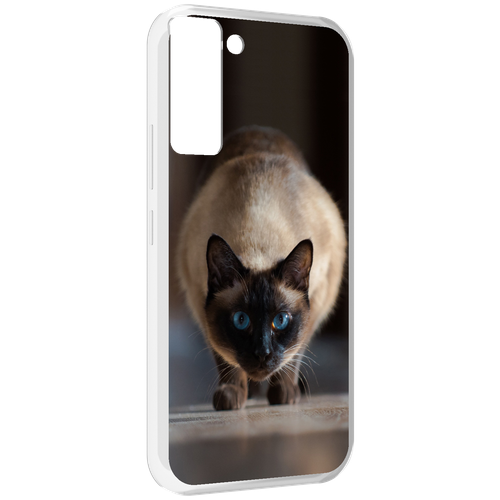 Чехол MyPads кошка сиамская для Tecno Pop 5 LTE / Pop 5 Pro задняя-панель-накладка-бампер