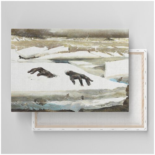 Картина на холсте с подрамником / Wyeth Andrew - Breakup / Уайет Эндрю