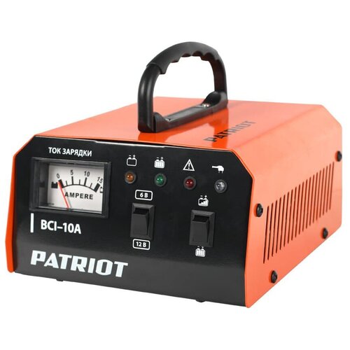 фото Зарядное устройство patriot bci-10a черный/оранжевый