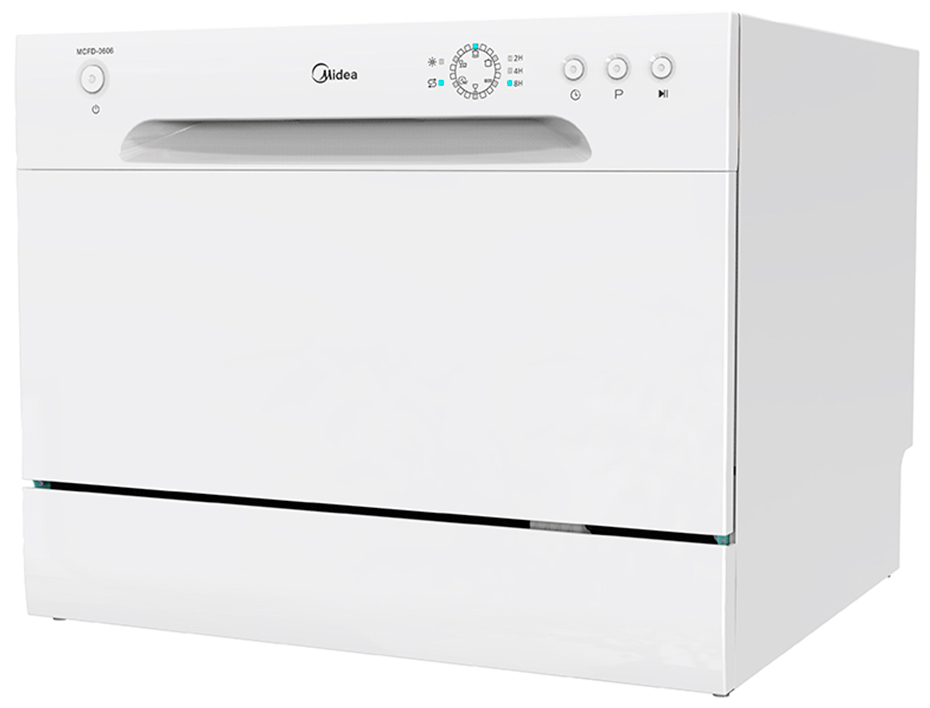 Компактная посудомоечная машина Midea MCFD-0606, белый - фотография № 2