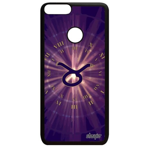 фото Защитный чехол для мобильного // huawei p smart 2018 // "гороскоп телец" zodiac дизайн, utaupia, фиолетовый