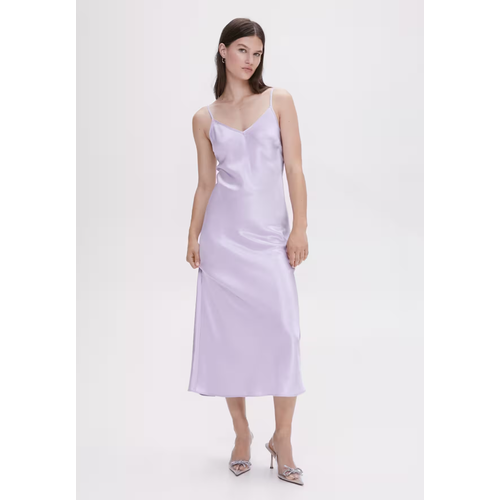 Платье MANGO, размер 34, фиолетовый