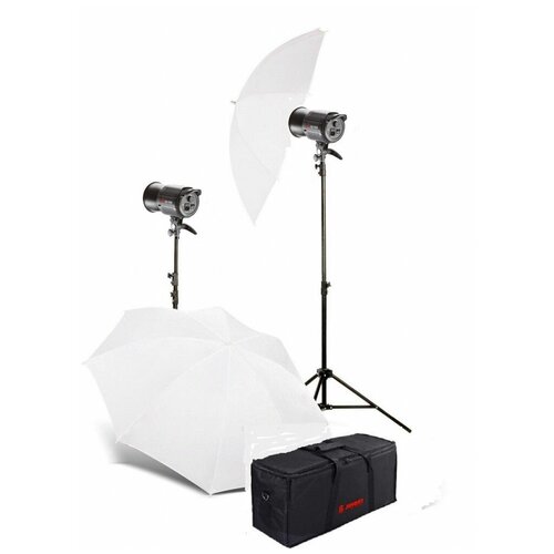 Комплект постоянного освещения Jinbei QZ-1000 Quartz Light 3200K Translucent Softlight Umbrella Kit 2 3267000₽