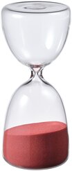 EFTERTÄNKA эфтетэнка декоративные песочные часы 16 см прозрачное стекло/темно-розовый