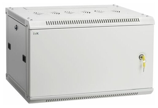 LWR3-06U66-MF ITK Шкаф LINEA W 6U 600x600 мм дверь металл, RAL7035 IEK - фото №2