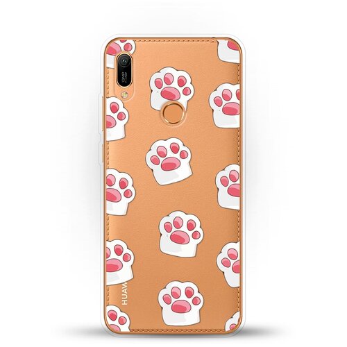 фото Силиконовый чехол лапки на huawei y6 (2019) andy & paul