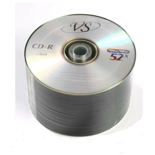 Носители информации CD-R, 52x, VS, Bulk/50, VSCDRB5003 носители информации cd r 52x intro shrink 50 б0016206