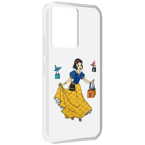 Чехол MyPads модная-принцесса женский для Infinix Note 12 5G X671 / Note 12 Pro 5G задняя-панель-накладка-бампер