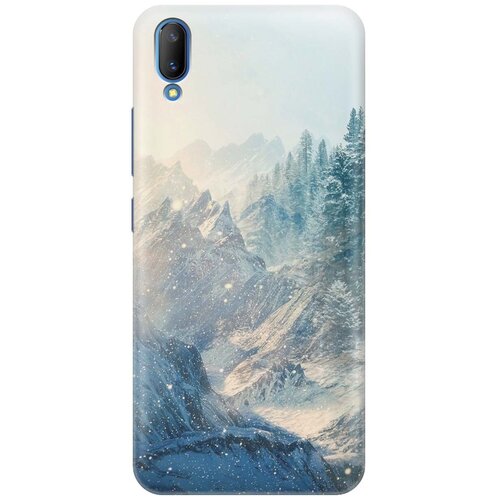 фото Gosso ультратонкий силиконовый чехол-накладка для vivo v11 с принтом "снежные горы и лес"