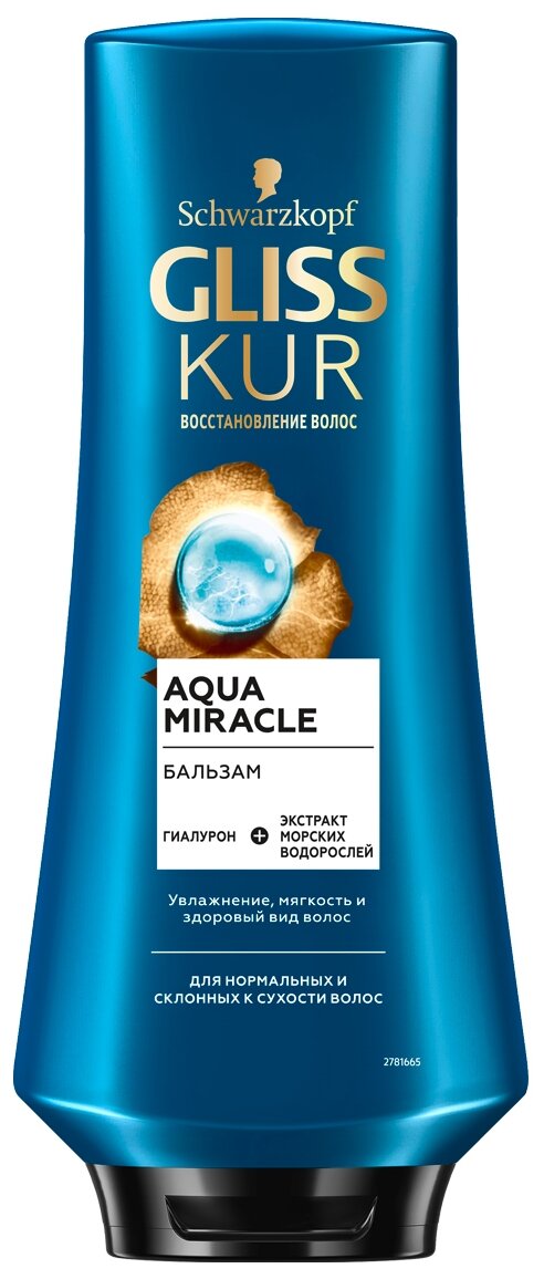 Глисс Кур бальзам Aqua Miracle для нормальных и склонных к сухости волос, 360 мл