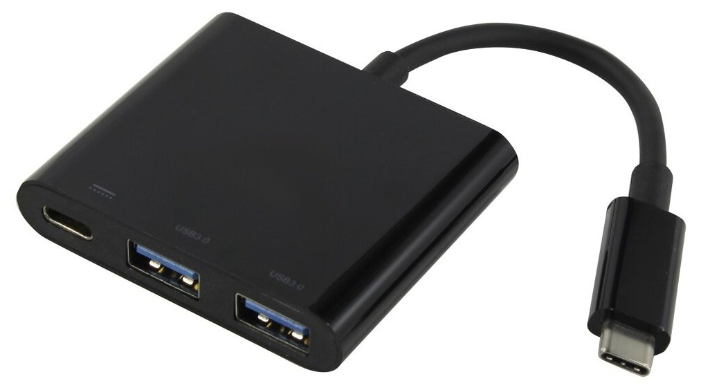 Хаб USB Akasa Type-C - Power Delivery Adapter / 2x USB 3.0 Ak-cbca08-15bk