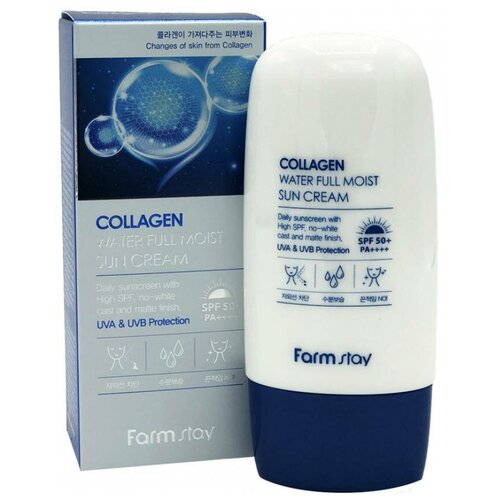 Farmstay крем Collagen Water Full Moist SPF 50, 45 г, 45 мл, 1 шт